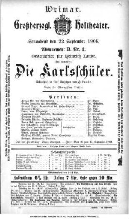 Die Karlsschüler