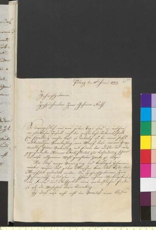 Brief von Czartoryski, Adam Kazimierz Fürst an Goethe, Johann Wolfgang von