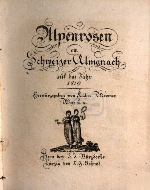 Alpenrosen : auf das Jahr ... 1819