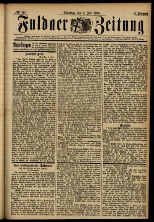Ausgabe vom Dienstag, den 05. Juli 1892.