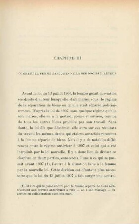 Chapitre III. Comment la femme exploite-t-elle ses droits d'auteur