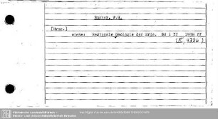 Bucher, W. H.