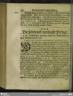 Die sieben und viertzigste Predigt