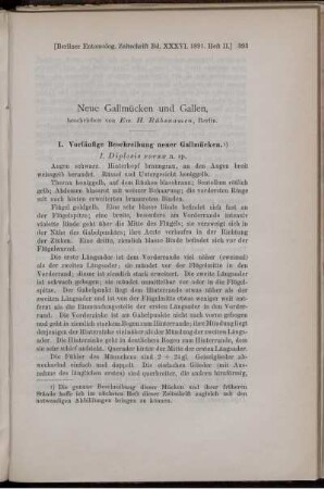 Neue Gallmücken und Gallen