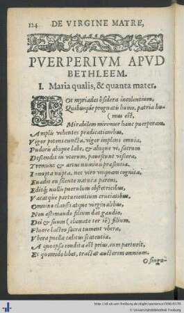 Puerperium Apud Bethleem