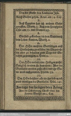 Am tage der heiligen drey König