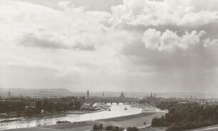 Dresden, Blick vom Waldschlößchen auf die Stadt