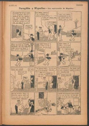 Paragüita y Miquelino. - [Cómic] : Una equivocación de Miquelino