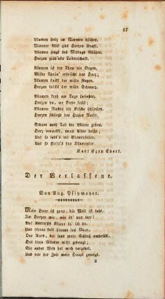 Der Verlassene.