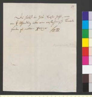 Brief von Stolberg-Stolberg, Friedrich Leopold Graf zu an Goethe, Johann Wolfgang von