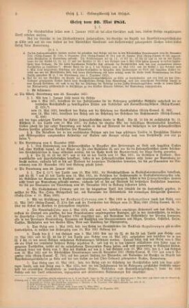 Gesetz vom 10. Mai 1851.