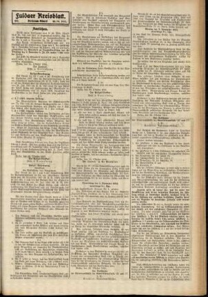 Dritte Ausgabe vom Samstag, den 25. Oktober 1913.