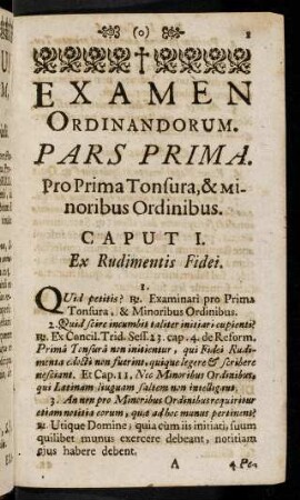1-74, Pars Primae