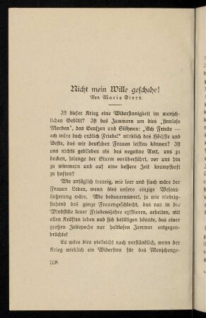 208-215, Nicht mein Wille geschehe!