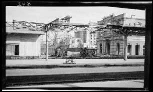Zerstörter Bahnhof Haidar Pascha (= Haydarpaºa, Istanbul, Türkei)