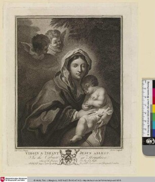 Virgin and Infant Jesus asleep