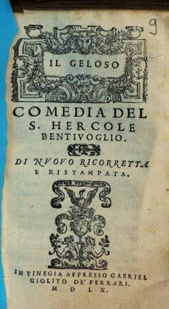 Il Geloso : Comedia