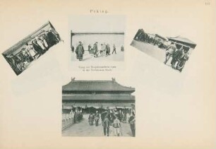 Peking. Gang zur Neujahrsaudienz 1902 in der Verbotenen Stadt.
