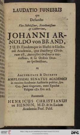 Laudatio Funebris