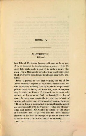An account of the infancy, religious and literary life, of Adam Clarke, 2