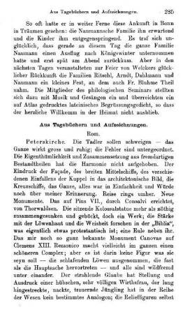 Aus Tagebüchern und Aufzeichnungen.