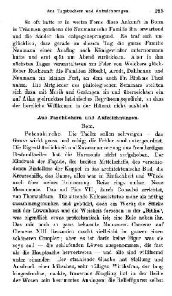 Aus Tagebüchern und Aufzeichnungen.
