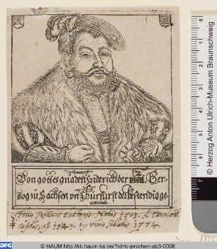 Johannes Friedrich, Kurfürst von Sachsen