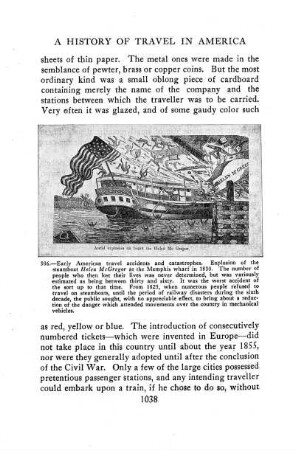 307. Explosion of the steamboat Brilliant. - Sm. F. Lith. Col. German. c. 1856