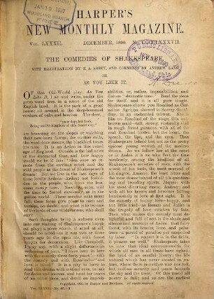 Harper's new monthly magazine. 82 = 487 - 492. 1890/91