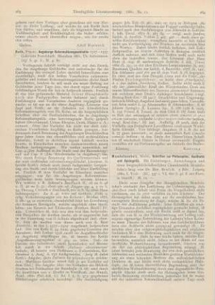 263-264 [Rezension] Roth, Friedrich, Augsburgs Reformationsgeschichte 1517 - 1527