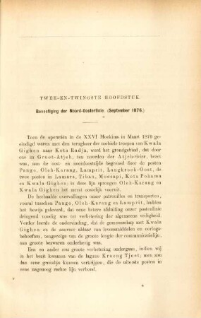 Twee-en-twingste hoofdstuk. Bevestiging der Noord-Oosterlinie. (September 1876)