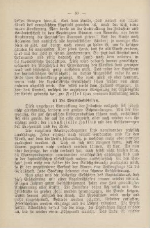 c) Die Wirtschaftskrisen.