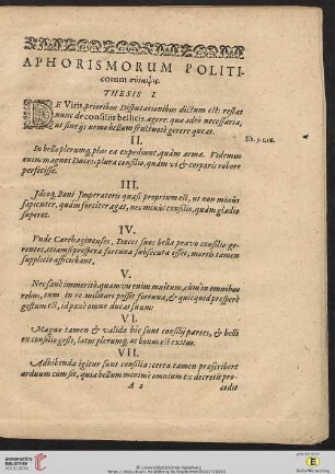 Aphorismorum politicorum