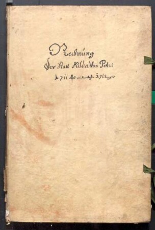 IX A 1 - Alte Stadtrechnungen (1711 - 1712)