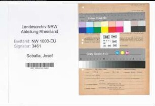 Entnazifizierung Josef Soballa, geb. 24.11.1904 (Bergmann)