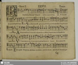 XXVII. Benedictus Dominus Deus Israel