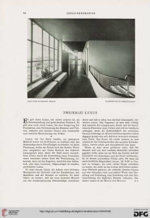 Zweierlei Luxus