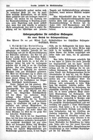 Uebergangsheime für entlassene Gefangene