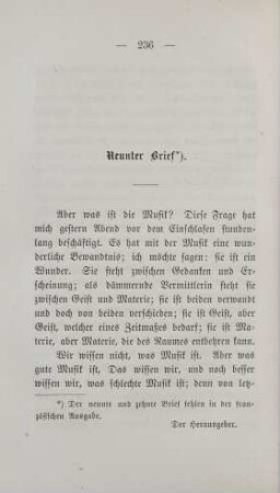 Neunter Brief [Die große Oper. Rossini und Meyerbeer]