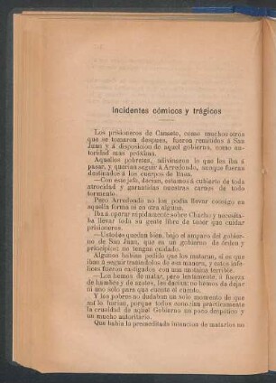 Incidentes cómicos y trágicos