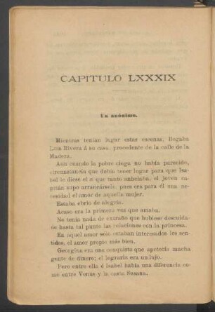 Capítulo LXXXIX - Un anónimo.
