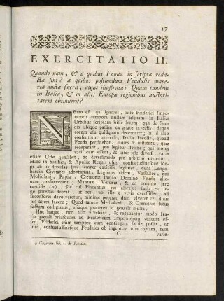 17-35, Exercitatio II.-III.