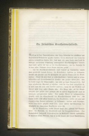 Die Isländischen Krankheitsverhältnisse