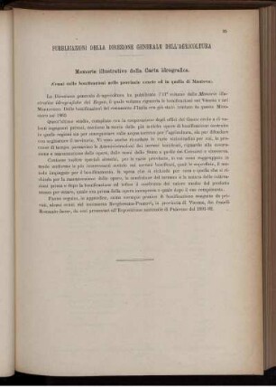 Pubblicazioni della Direzione generale dell' agricoltura.