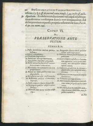 Caput VI. De Praeservatione Ante Pestem.