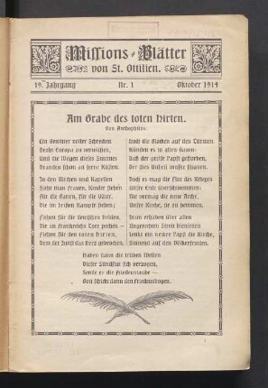 Nr. 1. Oktober 1914