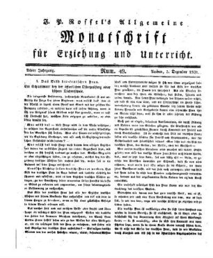 Das Bild der teutschen Frau : ein Schlusswort bey der öffentlichen Osterprüfung einer höhern Töchterschule
