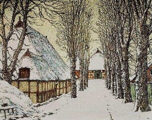 Allee einer Hofeinfahrt