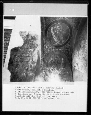 Bogenlaibung mit Medaillons der Evangelisten