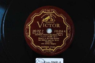 Stephen Foster melodies : part 7; Massa's in de cold ground / [Stephen Foster]